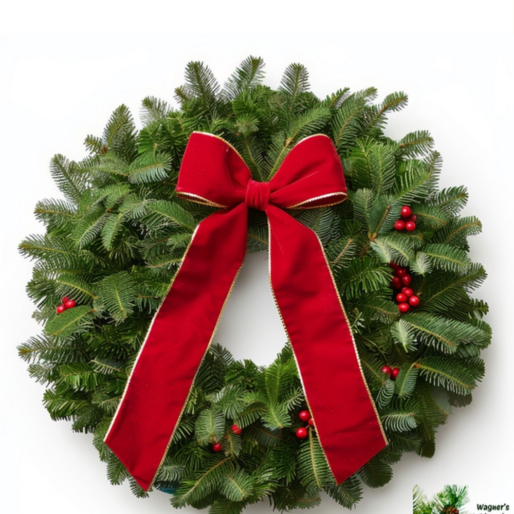 FA-LA-LA-LA-LA Evergreen Wreath